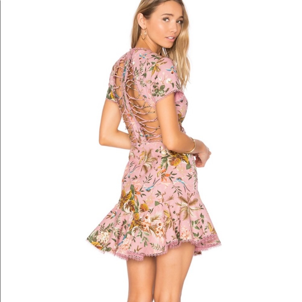 NWT Zimmermann Tropicale Lattice Dress!